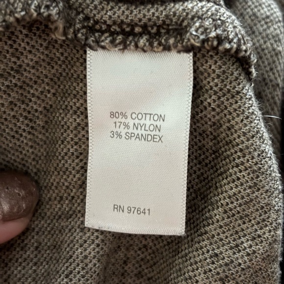 J. Jill Knit Fabric Dress Capris in Brown and Cream - Picture 3 of 7